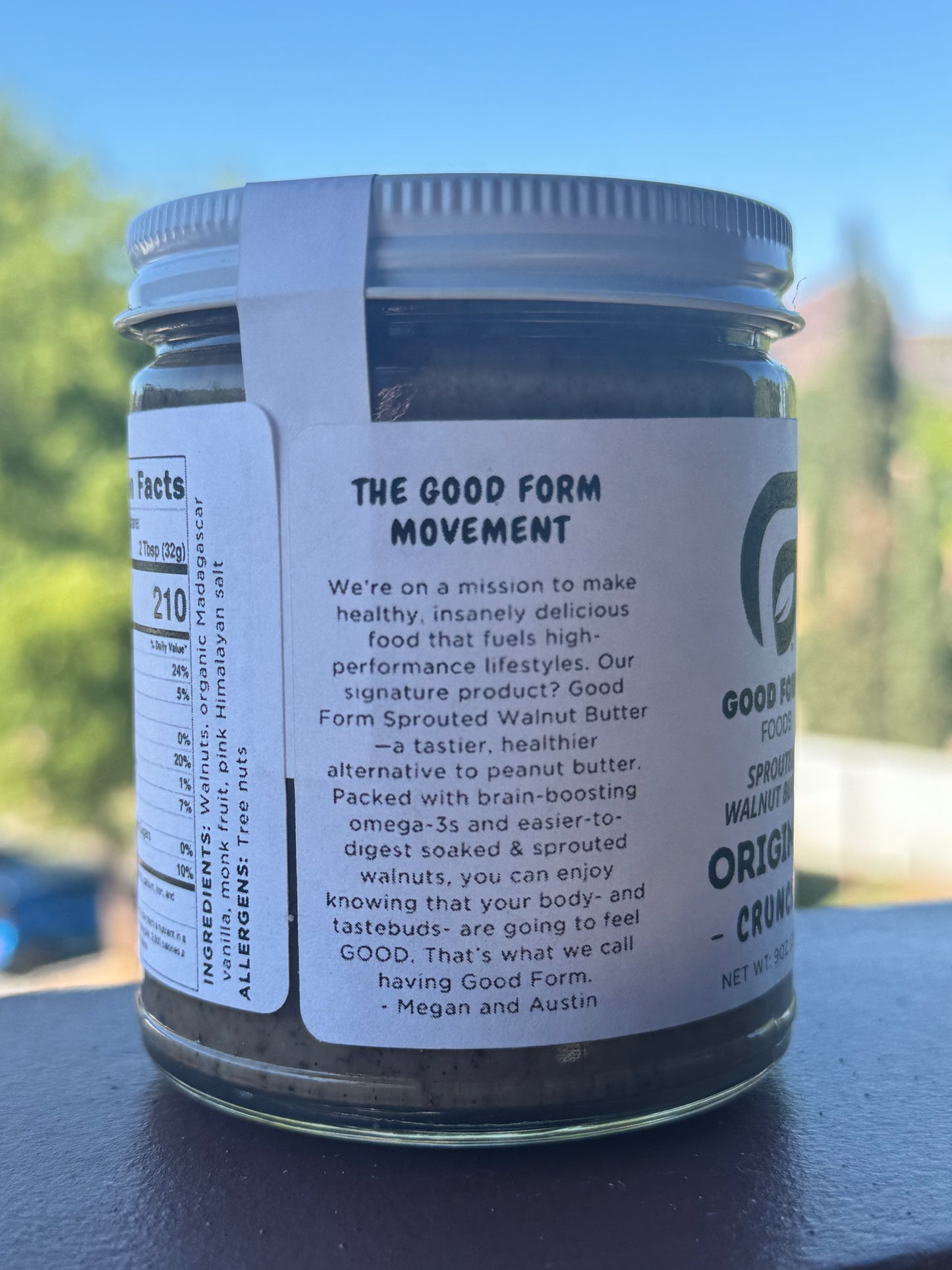 Sprouted Walnut Butter: Original