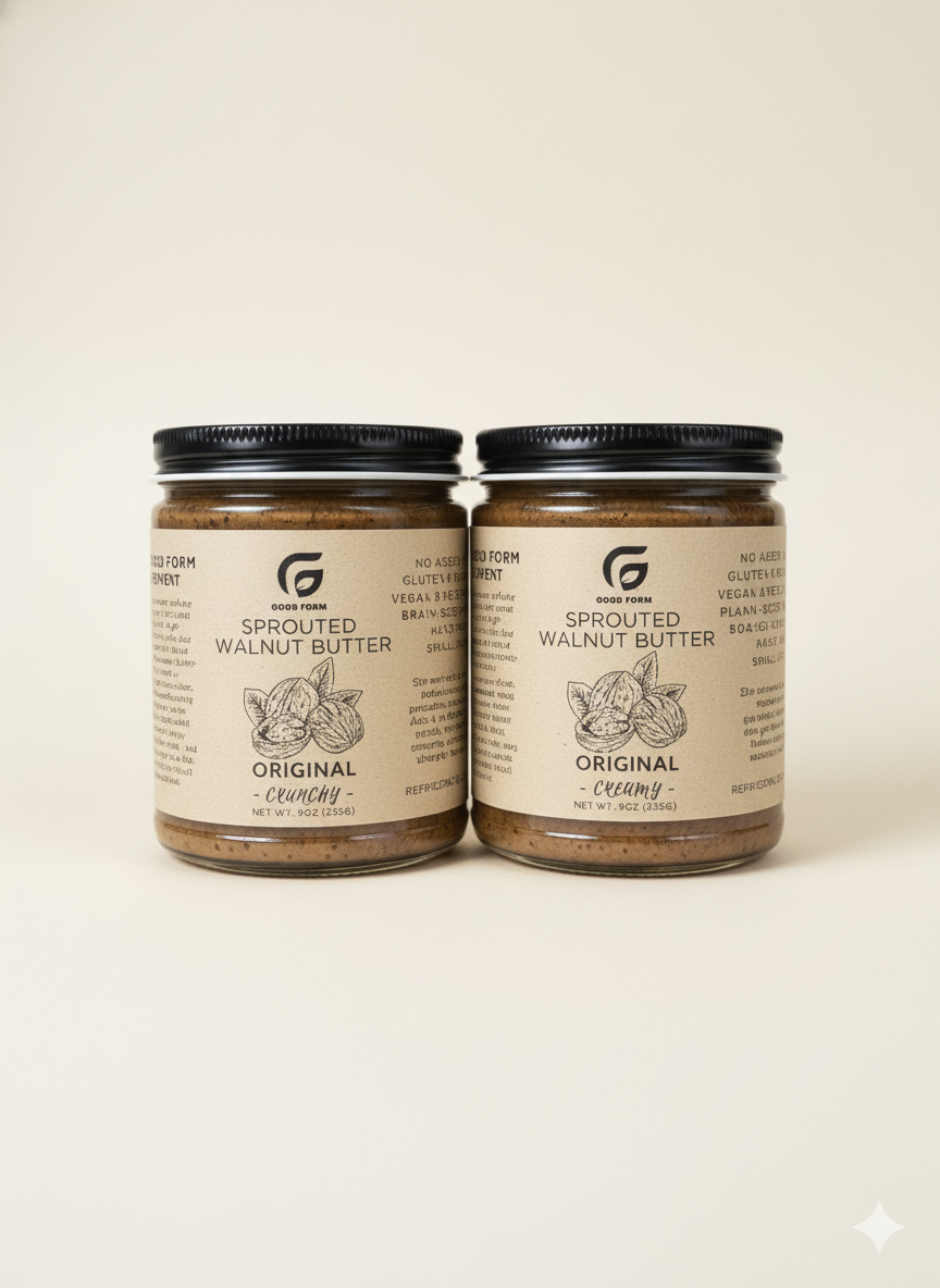 Original Sprouted Walnut Butter — Creamy or Crunchy