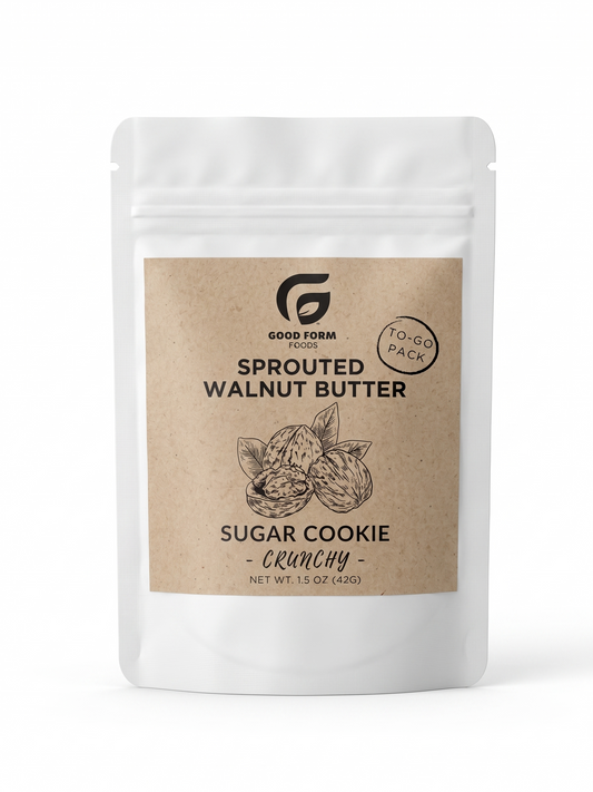 To-Go Sprouted Walnut Butter: Sugar Cookie -Crunchy