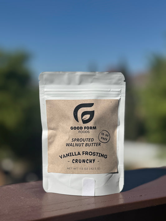 To-Go Sprouted Walnut Butter: Vanilla Frosting -Crunchy-