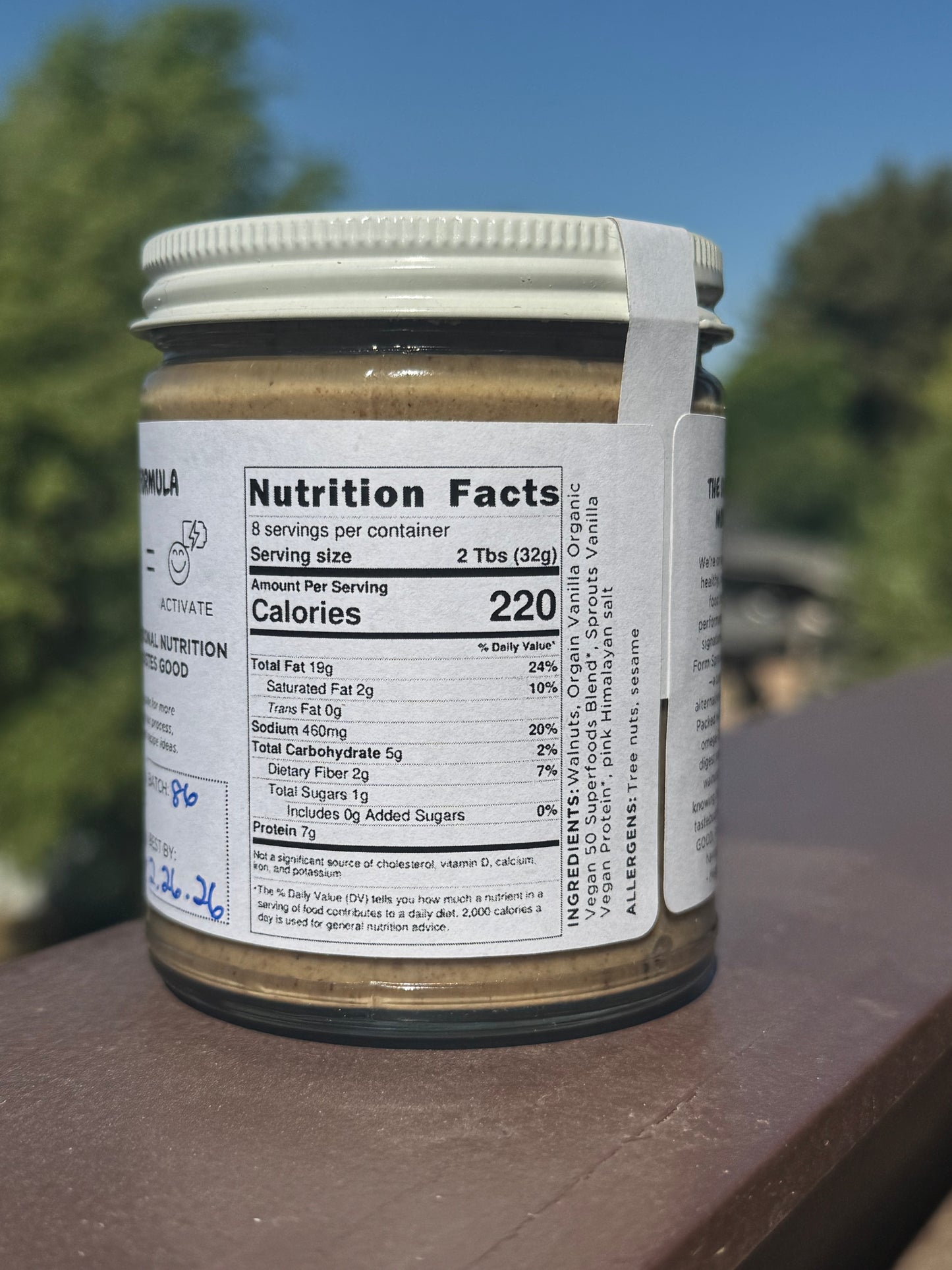 Sprouted Walnut Butter: Vanilla Frosting