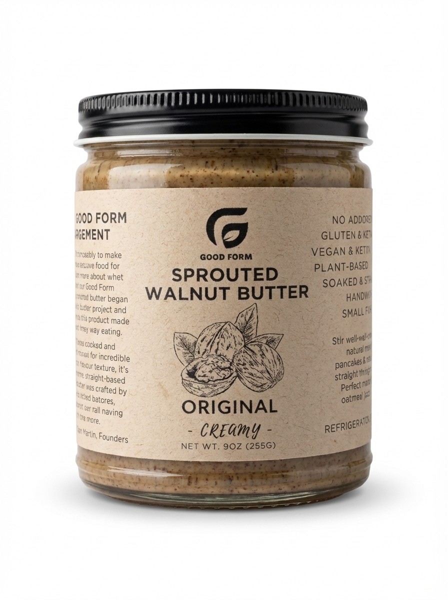 Original Sprouted Walnut Butter — Creamy or Crunchy