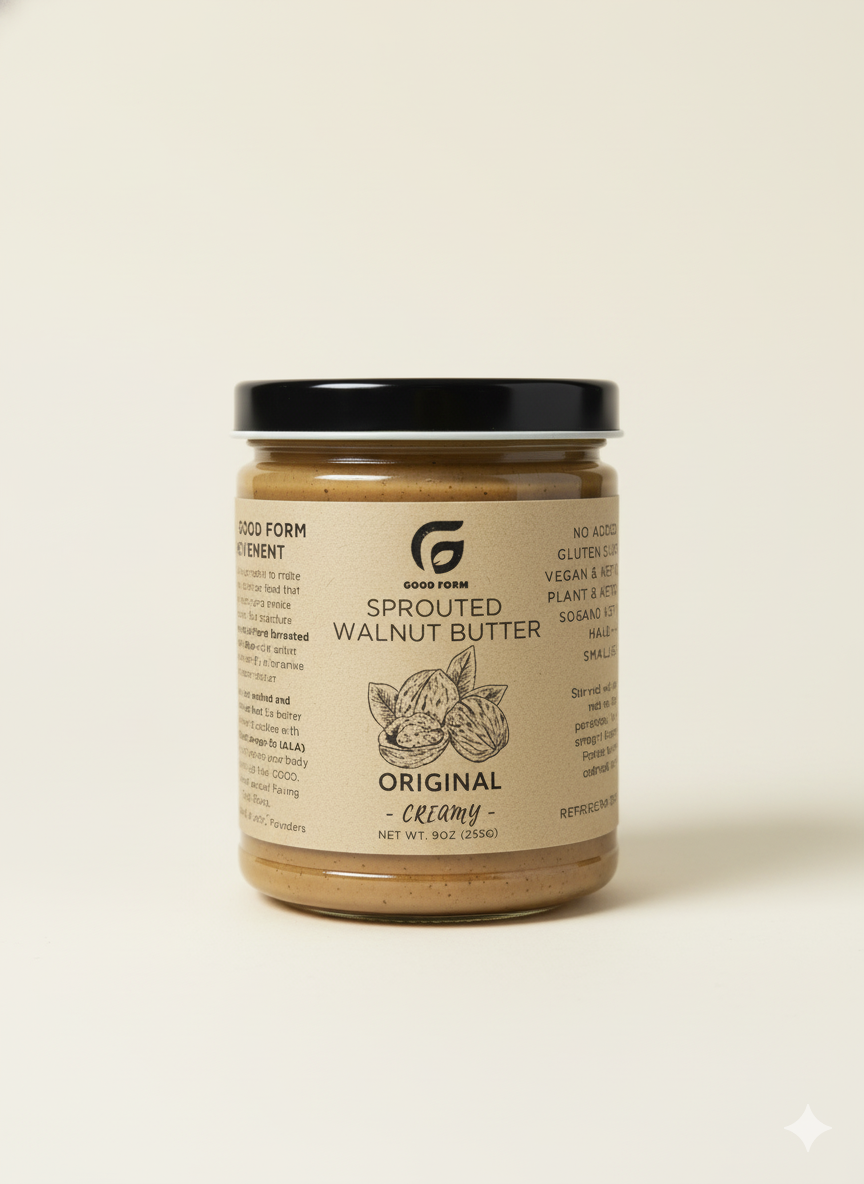Original Sprouted Walnut Butter — Creamy or Crunchy
