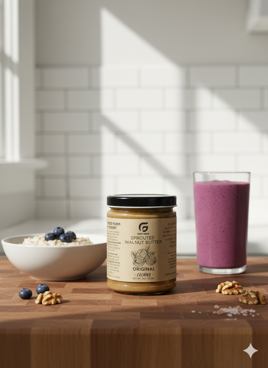Original Sprouted Walnut Butter — Creamy or Crunchy