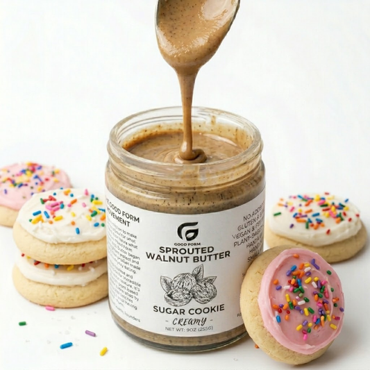 Sugar Cookie Sprouted Walnut  Butter— Creamy or Crunchy | Added Protein