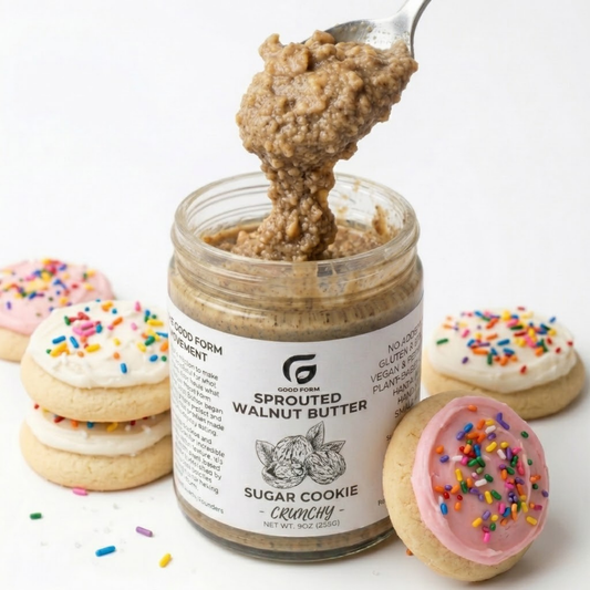 Sugar Cookie Sprouted Walnut  Butter— Creamy or Crunchy | Added Protein