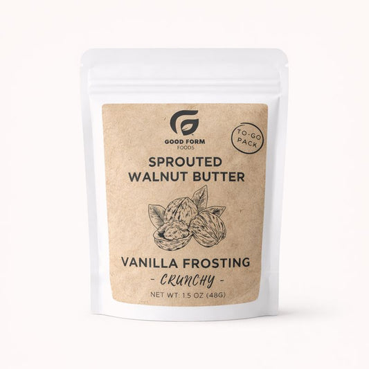 To-Go Sprouted Walnut Butter: Vanilla Frosting -Crunchy-