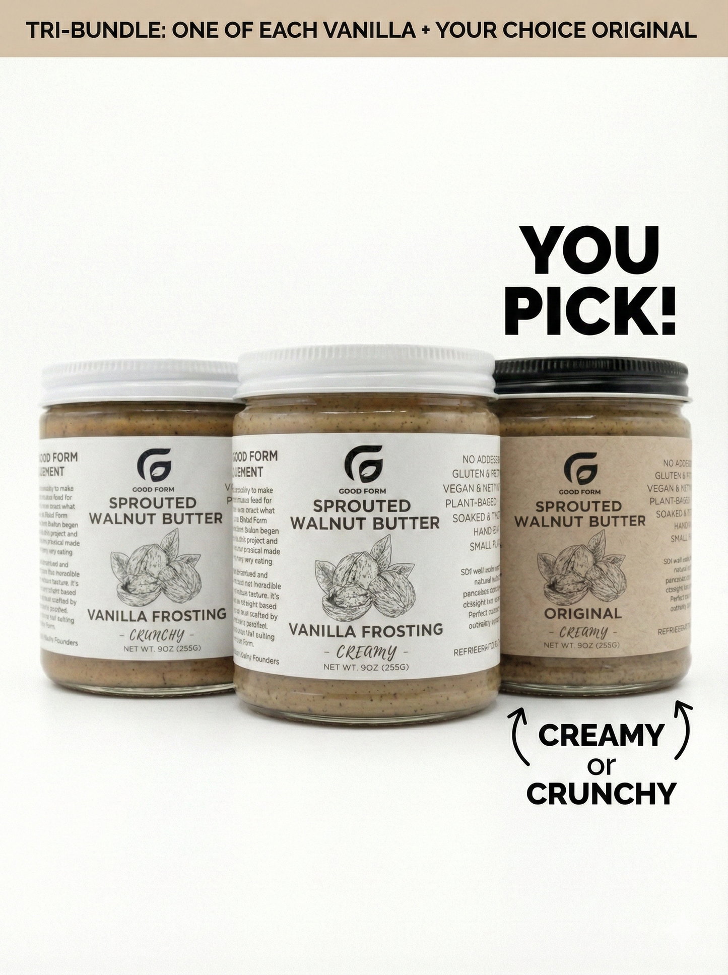 Flavor Sampler Trio — Creamy & Crunchy